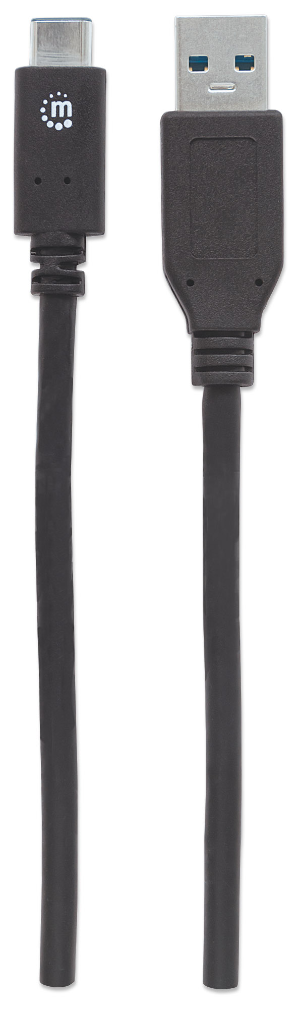 Foto 5 pulgar | Cable USB-C Manhattan Negro Supervelocidad 1 m