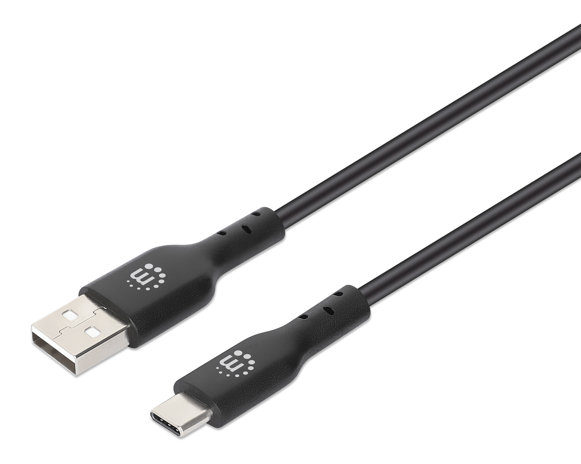 Cable Usb-c Para Dispositivos De Alta Velocidad 2m Negro Manhattan
