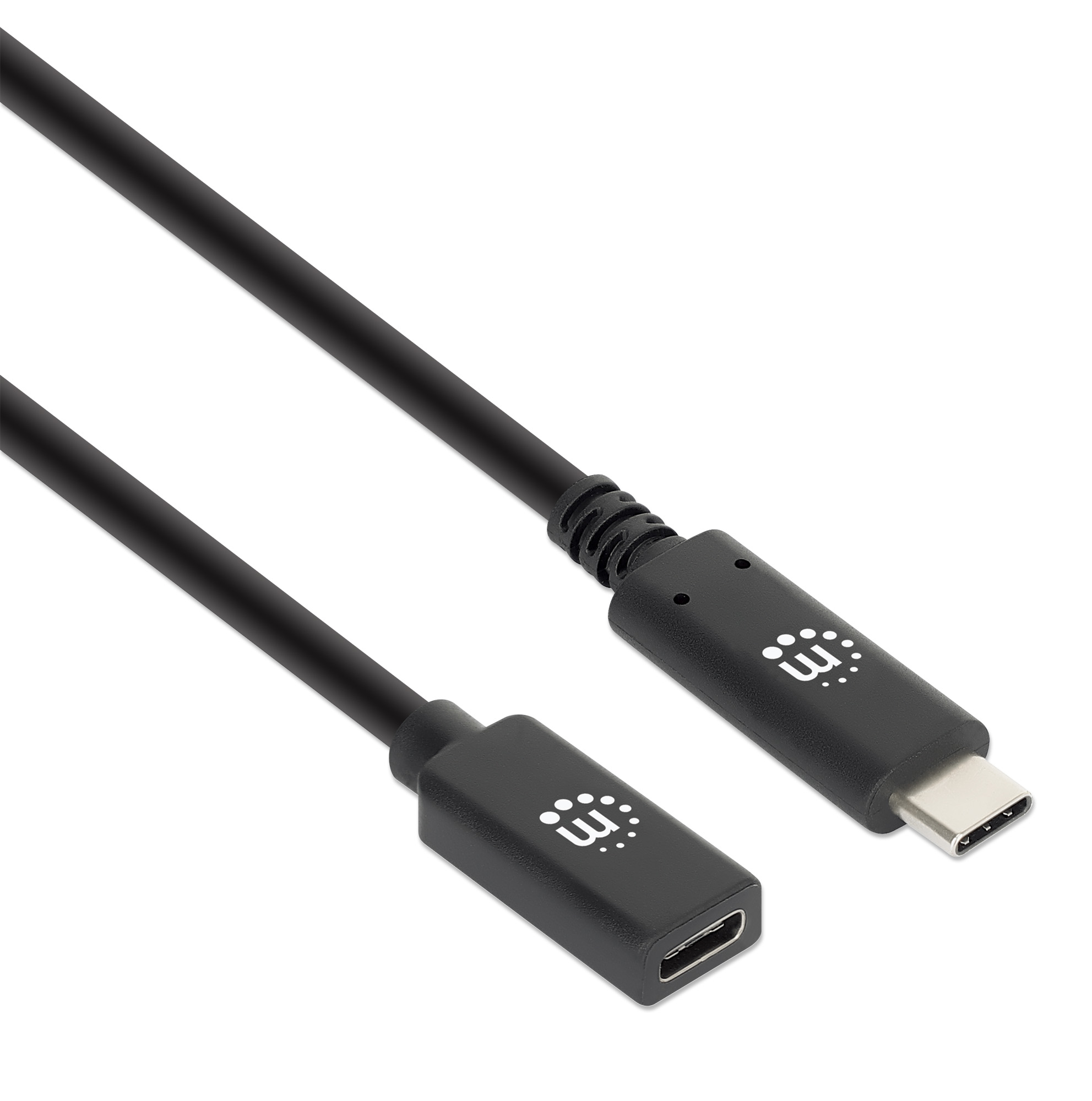 Foto 3 pulgar | Cable Extensión Usb-c Súper Velocidad+ Negro Manhattan 50 Cm