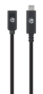 Foto 4 | Cable Extensión Usb-c Súper Velocidad+ Negro Manhattan 50 Cm