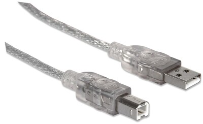Foto 2 | Cable Usb B De Alta Velocidad Manhattan 345408 Plateado 5m