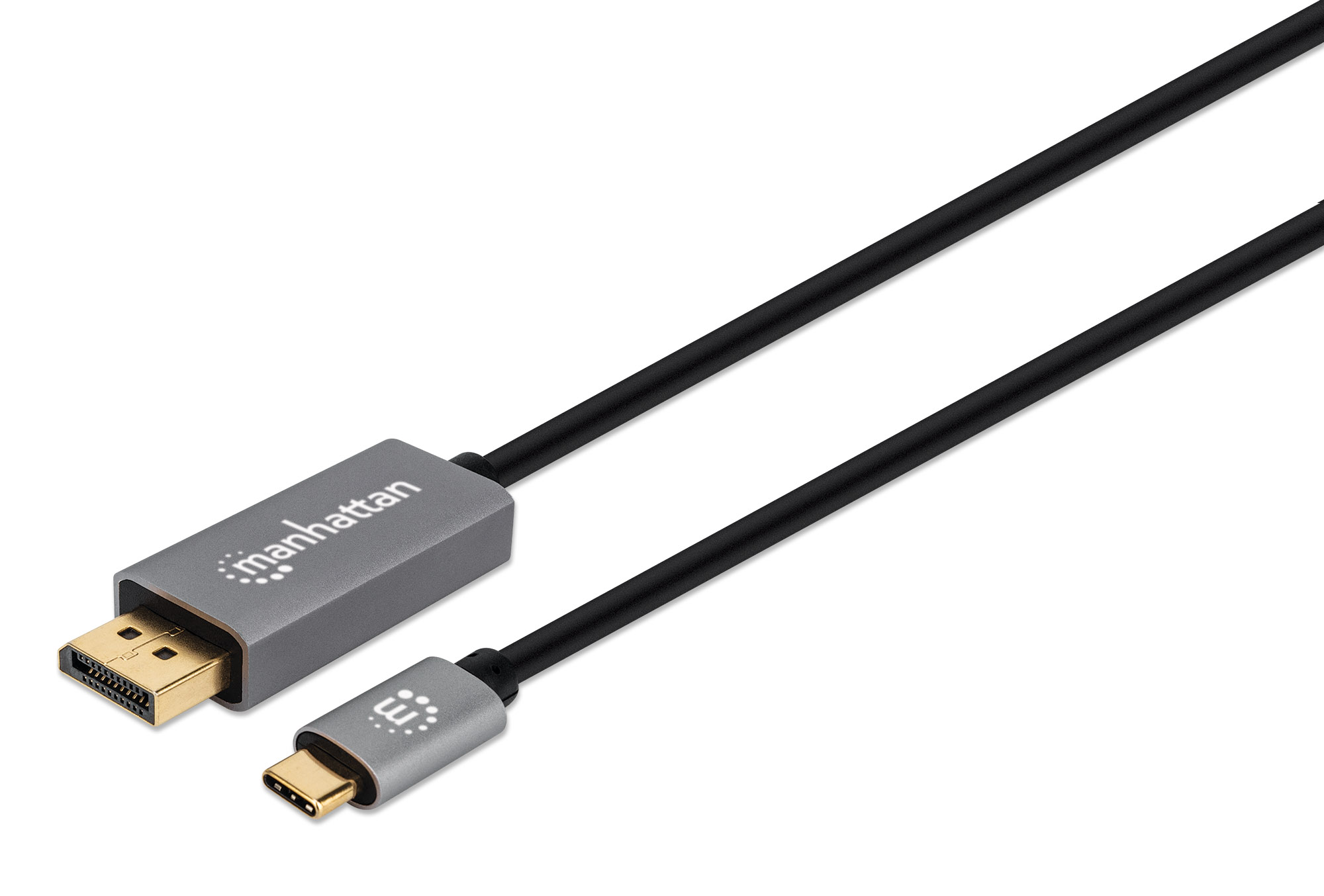 Cable Adaptador Usb-c A Displayport 8k 60hz 2.0m Negro Manhattan 354844
