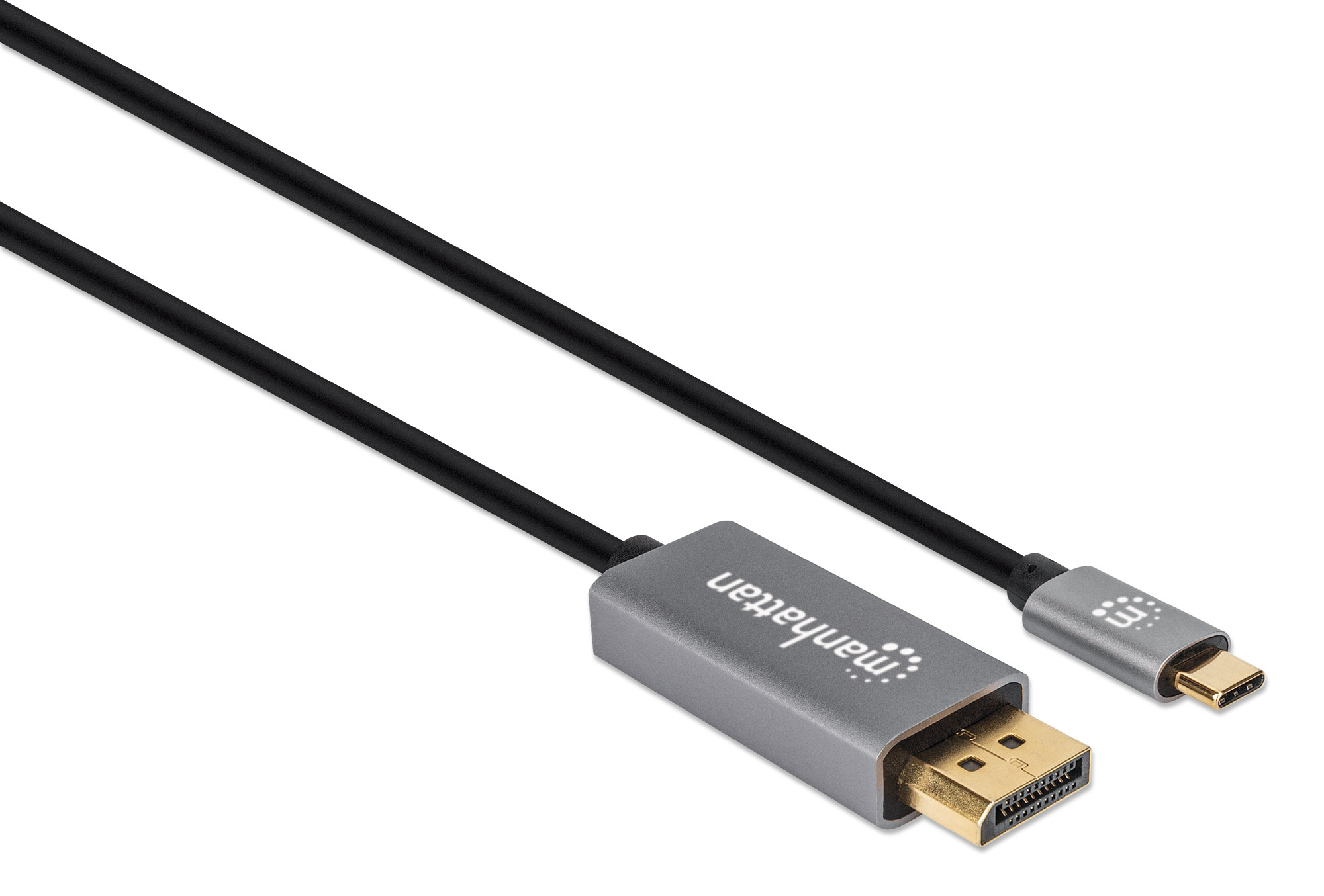 Foto 3 pulgar | Cable Adaptador Usb-c A Displayport 8k 60hz 2.0m Negro Manhattan 354844