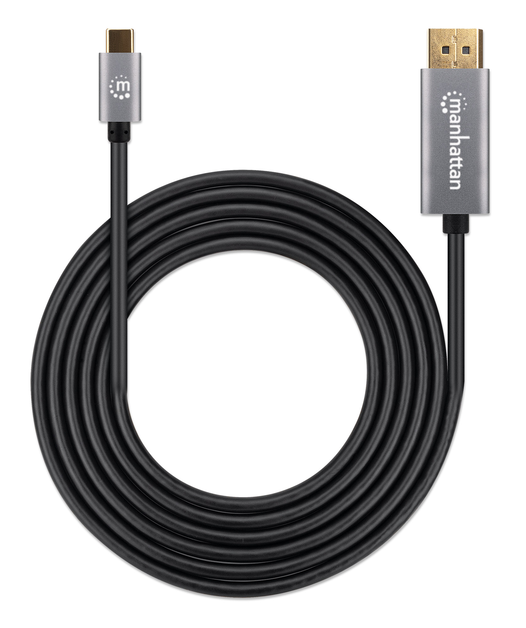 Foto 6 pulgar | Cable Adaptador Usb-c A Displayport 8k 60hz 2.0m Negro Manhattan 354844