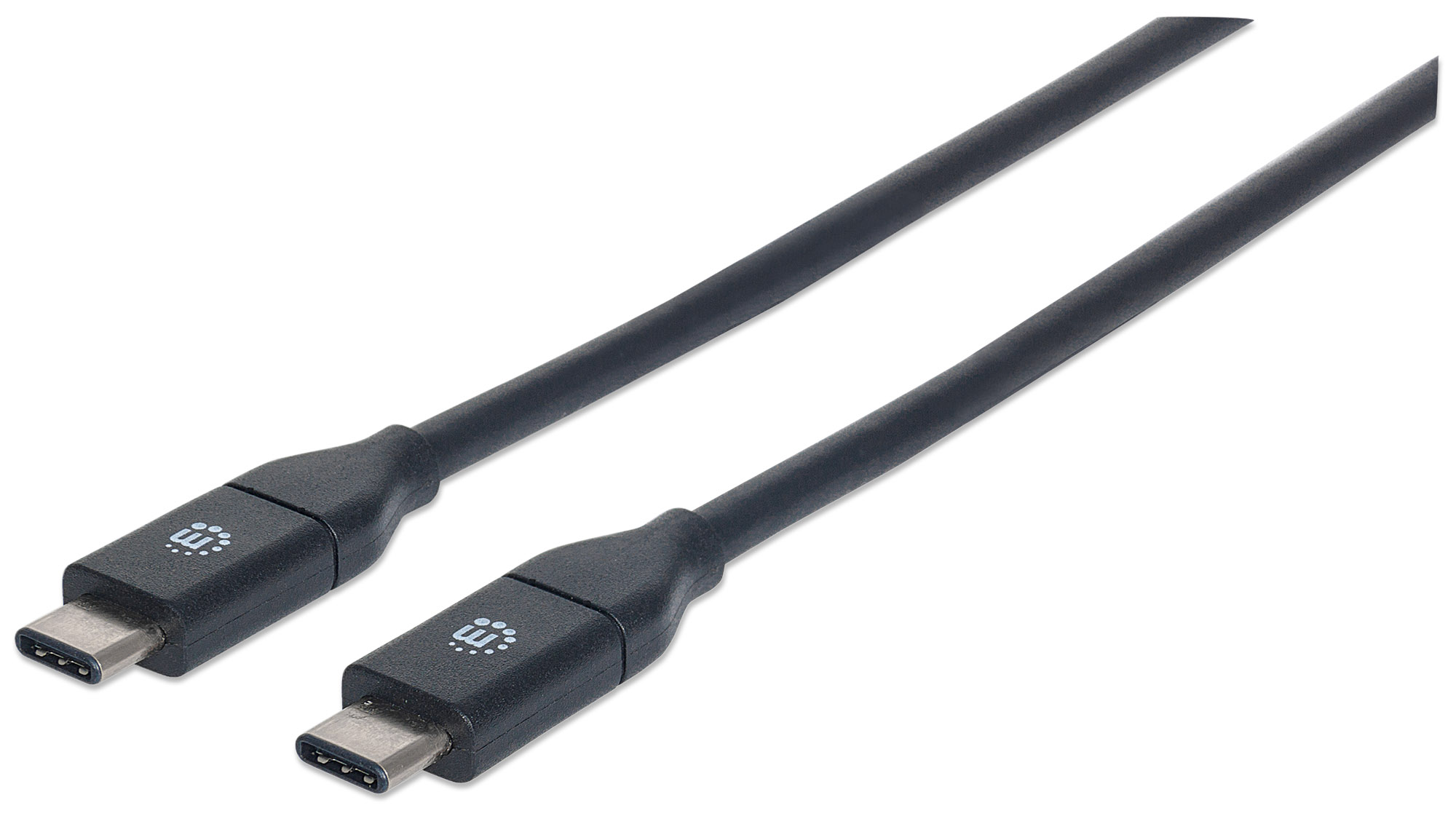 Cable Usb-c Para Dispositivos De Súper Velocidad+ Negro Manhattan 1m