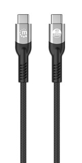 Foto 4 | Cable Usb-c Para Carga Y Video De Súper Velocidad+ Negro Manhattan 1m