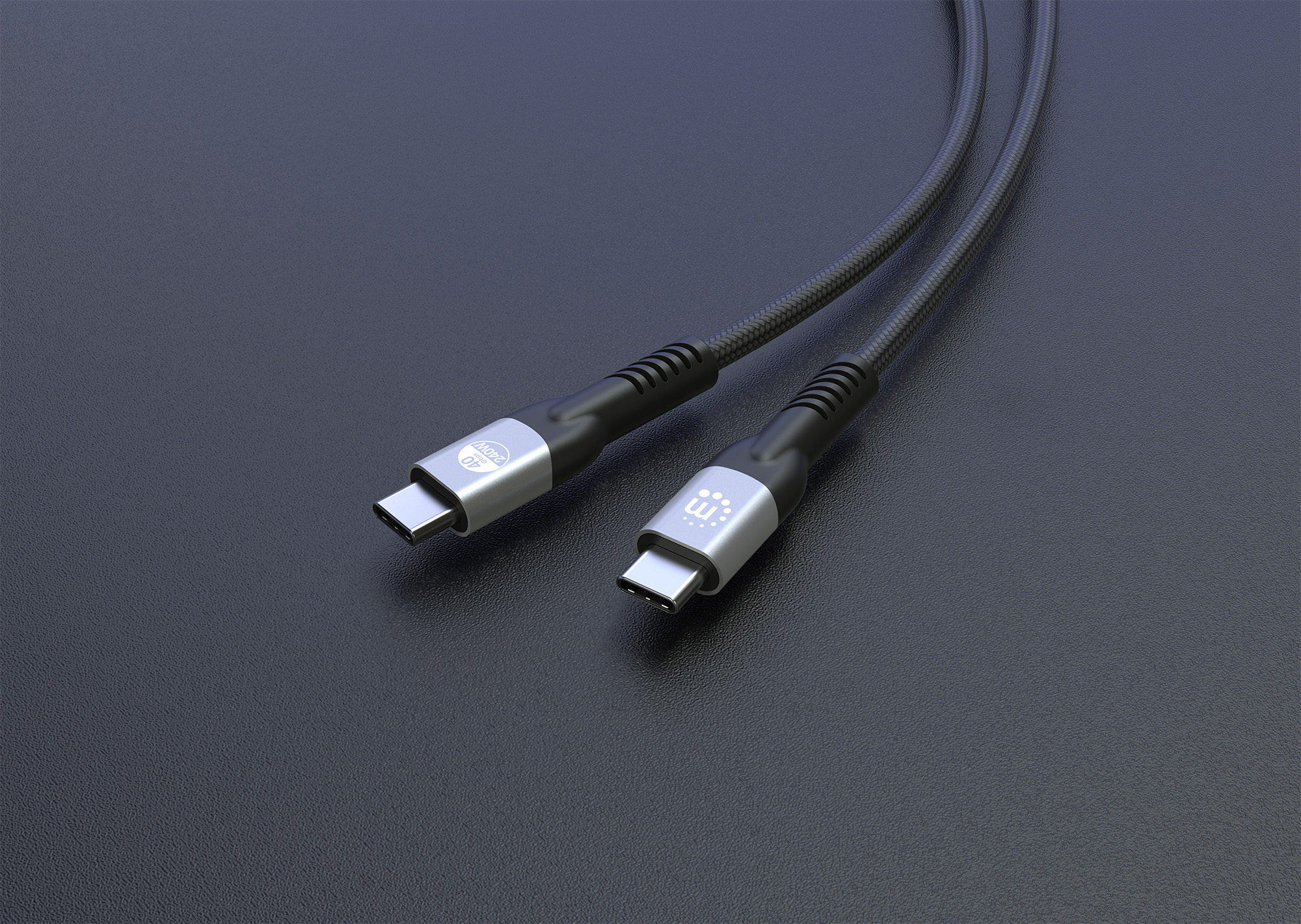 Foto 6 pulgar | Cable Usb-c Para Carga Y Video De Súper Velocidad+ Negro Manhattan 1m