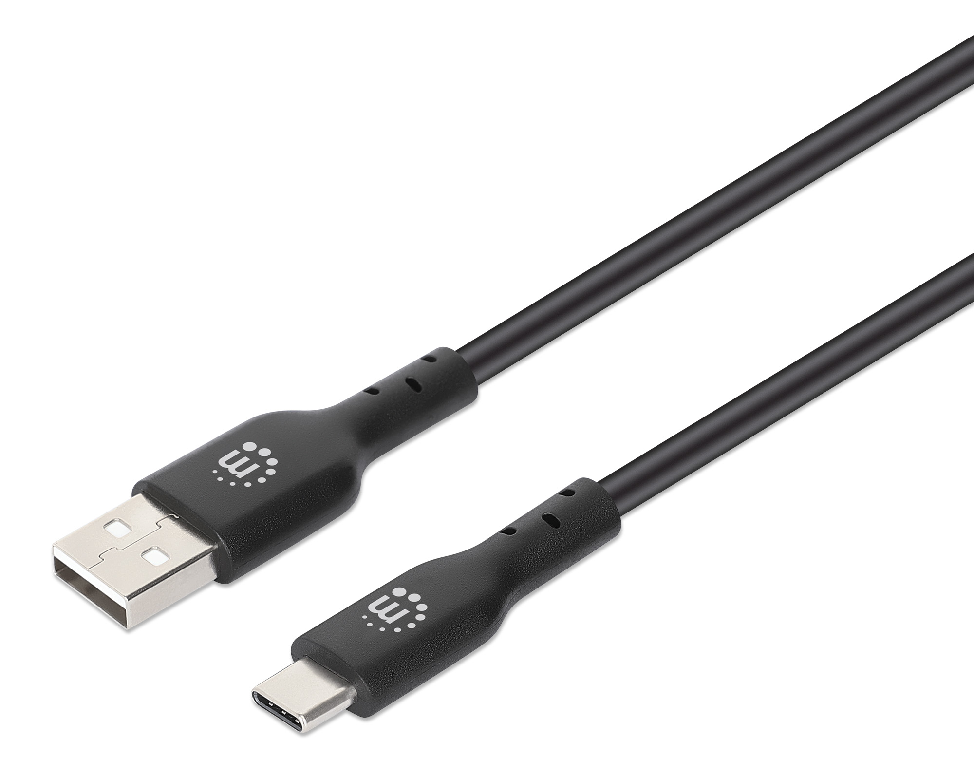 Foto 1 | Cable USB-C Súper Velocidad Negro Manhattan 3 m