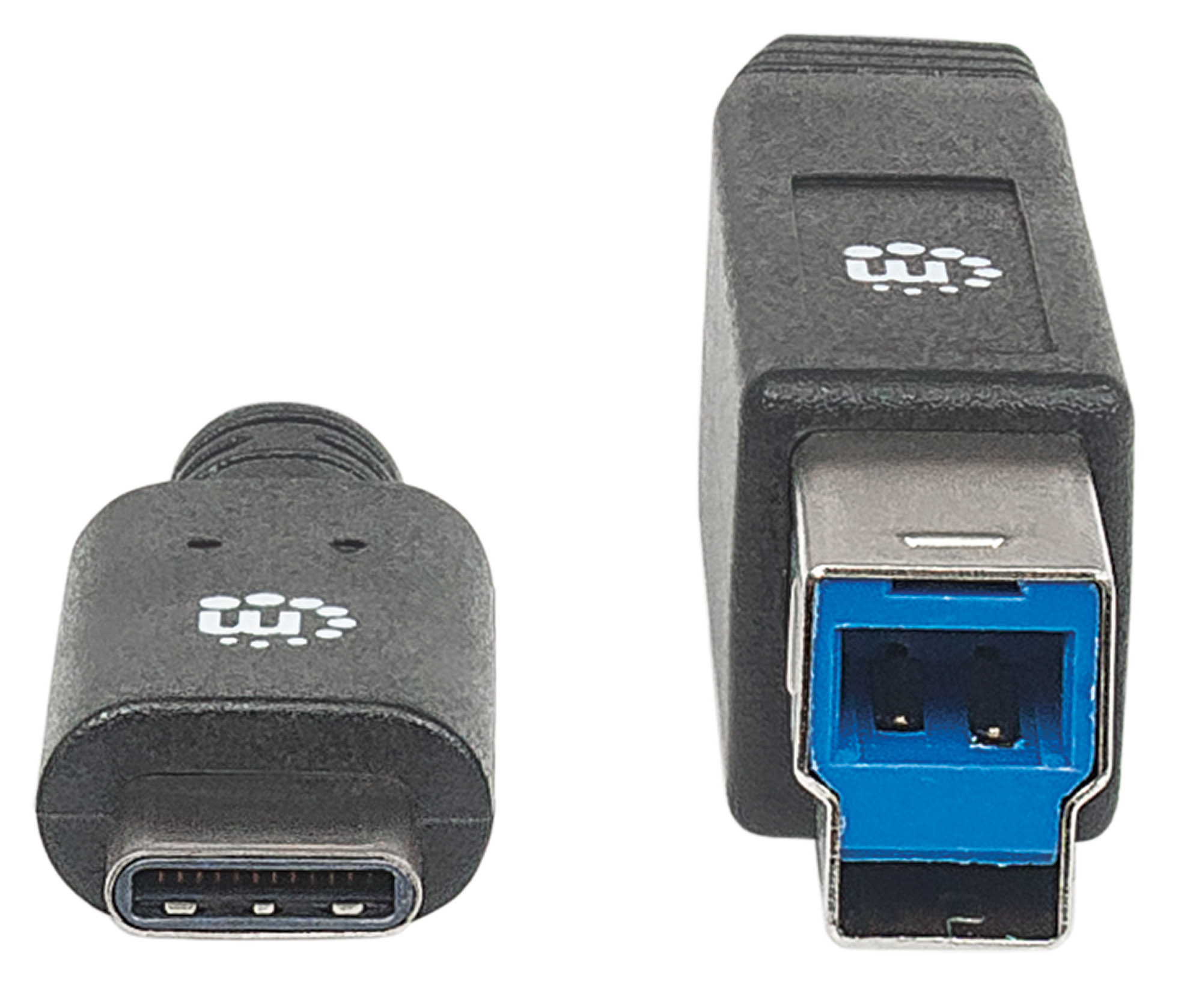 Foto 4 pulgar | Cable USB-C Manhattan de Súper Velocidad a USB-B 2 m Negro