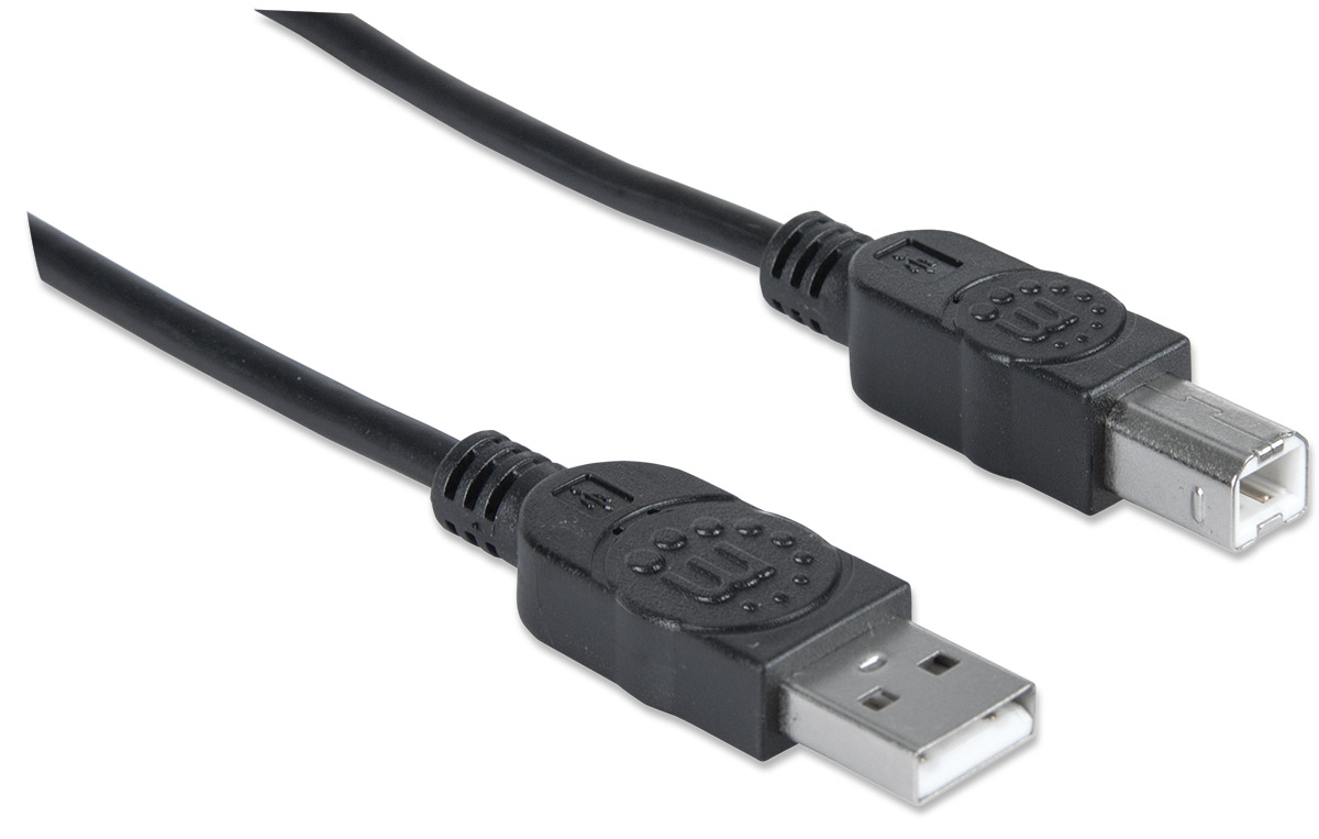 Foto 2 | Cable USB B de Alta Velocidad Manhattan 333382 Negro 3 m