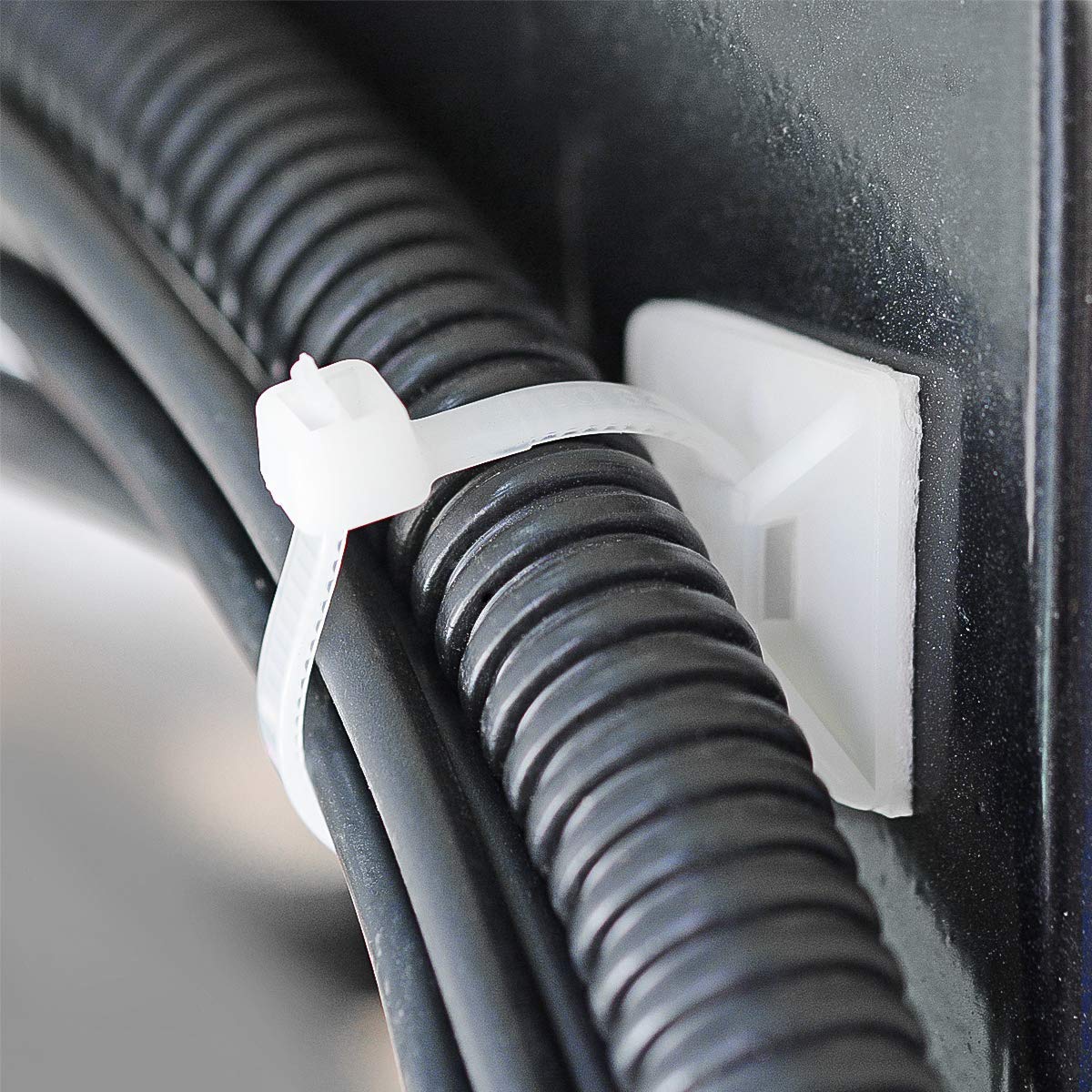 Foto 5 pulgar | Soportes para Cables Xhf 3m Autoadhesivos Blancos 100 Unidades - Venta Internacional