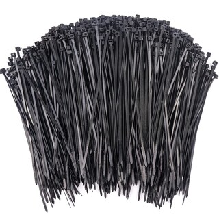Foto 1 | Cable De Nailon Autoblocante Rienar De 15 Cm Con Cremallera, 1000 Unidades, Color Negro - Venta Internacional.