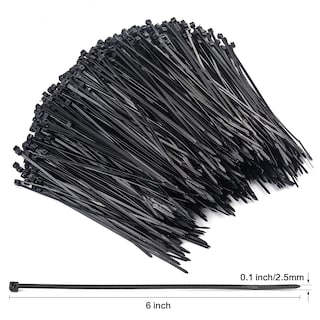 Foto 2 | Cable De Nailon Autoblocante Rienar De 15 Cm Con Cremallera, 1000 Unidades, Color Negro - Venta Internacional.