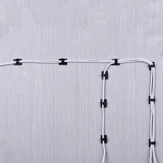 Foto 6 | Clips Para Cables, Adhesivo Eboot, Gestión De Cables, 100 Unidades - Venta Internacional.