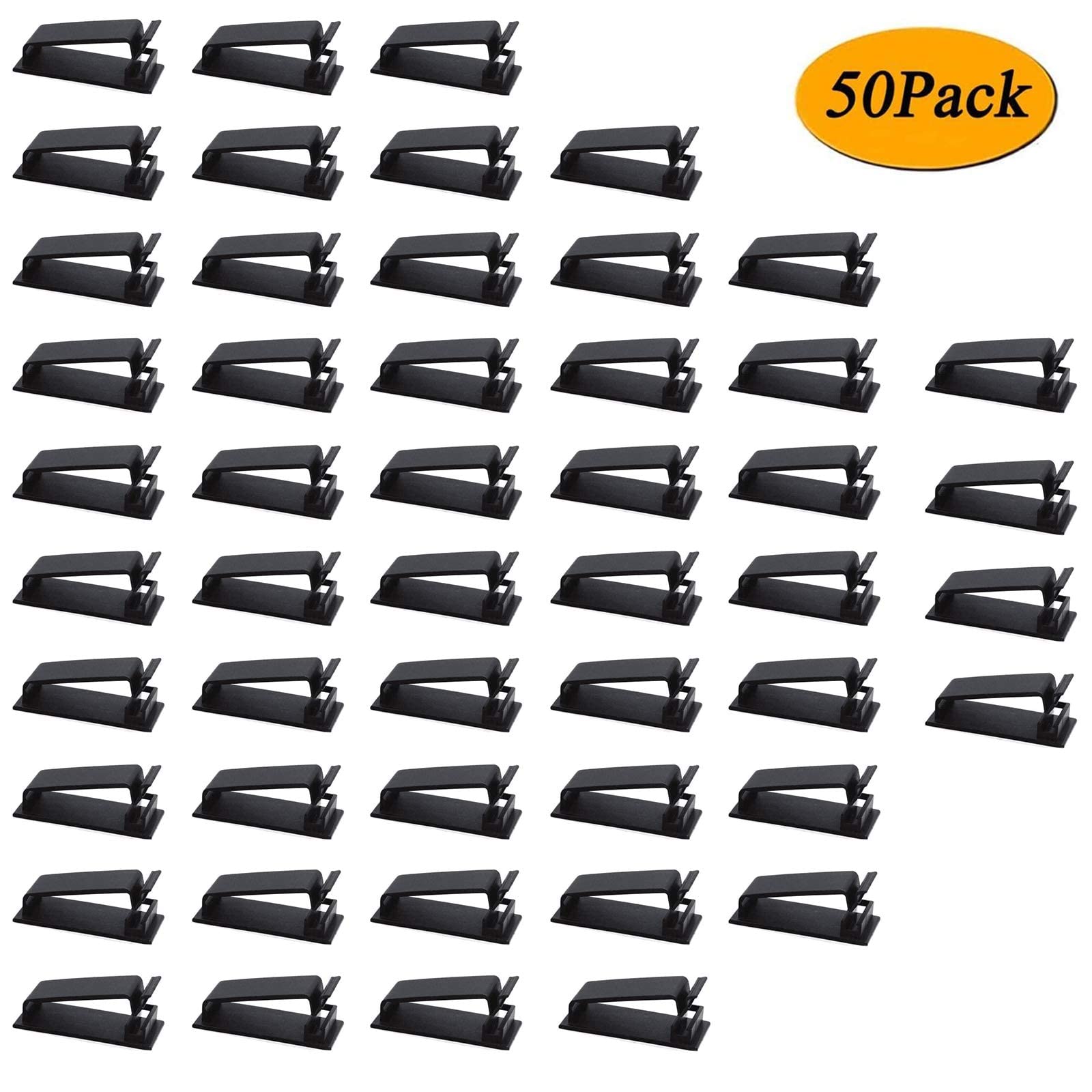 Foto 7 | Pinzas Autoadhesivas Para Gestión De Cables Soulwit, 50 Unidades, Negras - Venta Internacional.