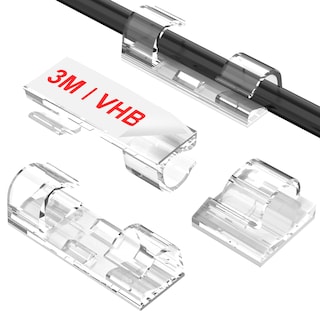 Foto 1 | Clips Adhesivos Para Cables Tidyhelper Clear (40 Unidades, M) Para Pared - Venta Internacional.