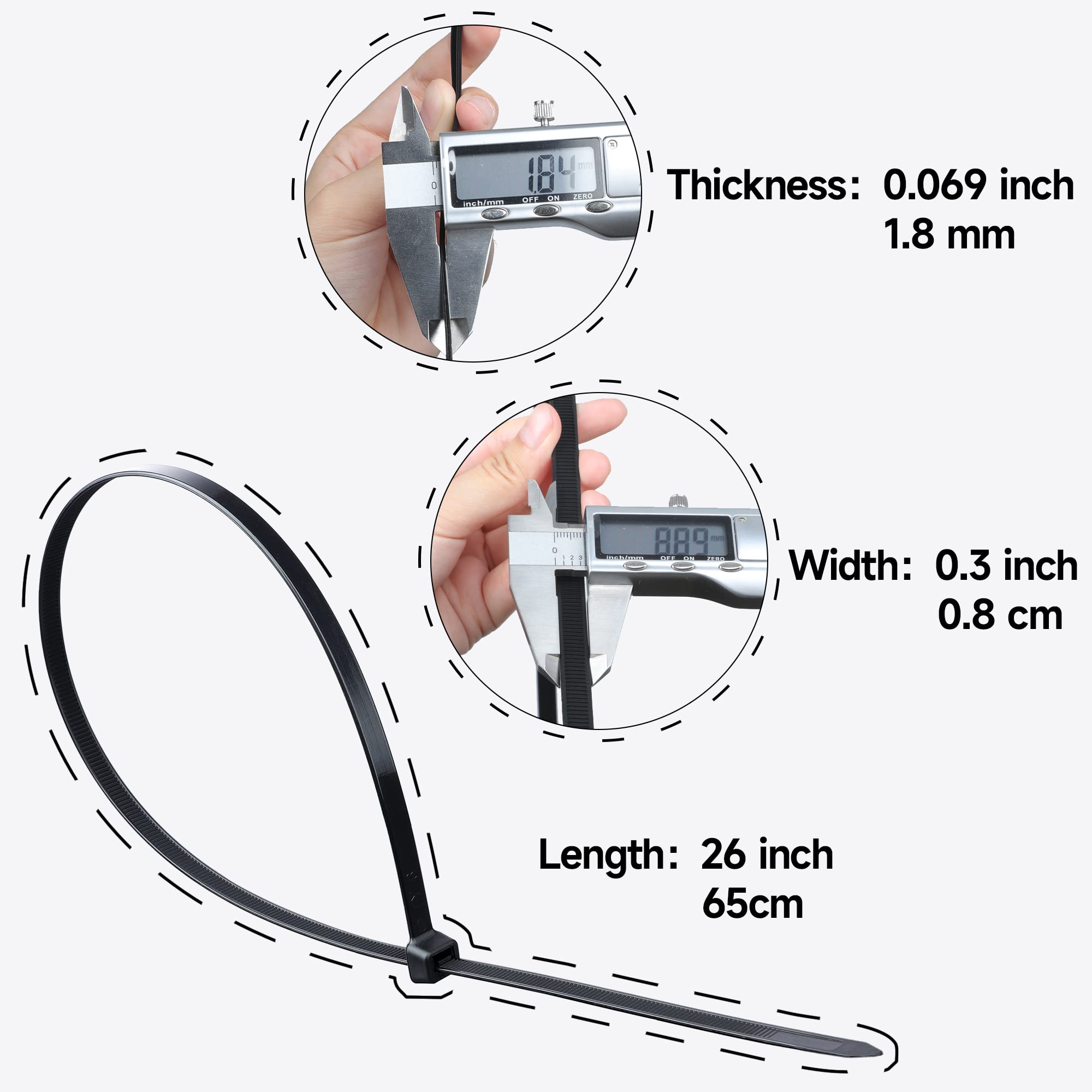 Foto 3 pulgar | Bridas Doter de 26 cm 30 Paquetes-Venta Internacional