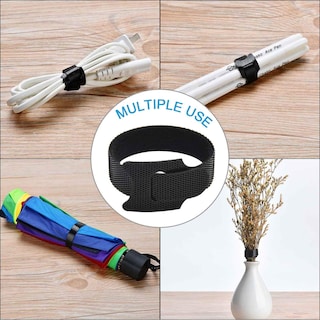 Foto 6 | Bridas para Cables Hmrope Reutilizables 6" 60 Piezas Negro - Venta Internacional