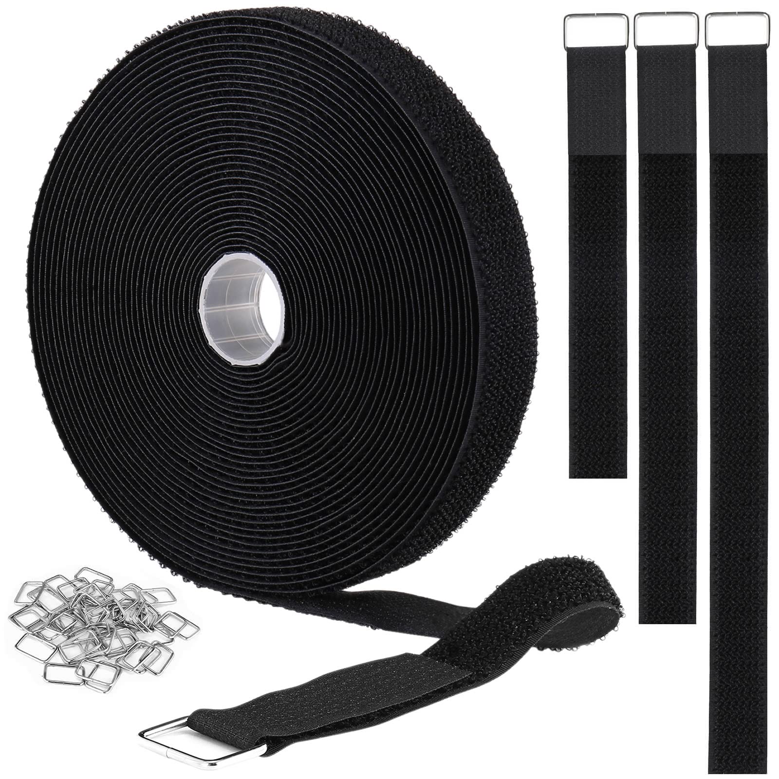 Correas de Velcro Ymcrlux de 1 X 10 M con 50 Hebillas de Metal - Venta Internacional