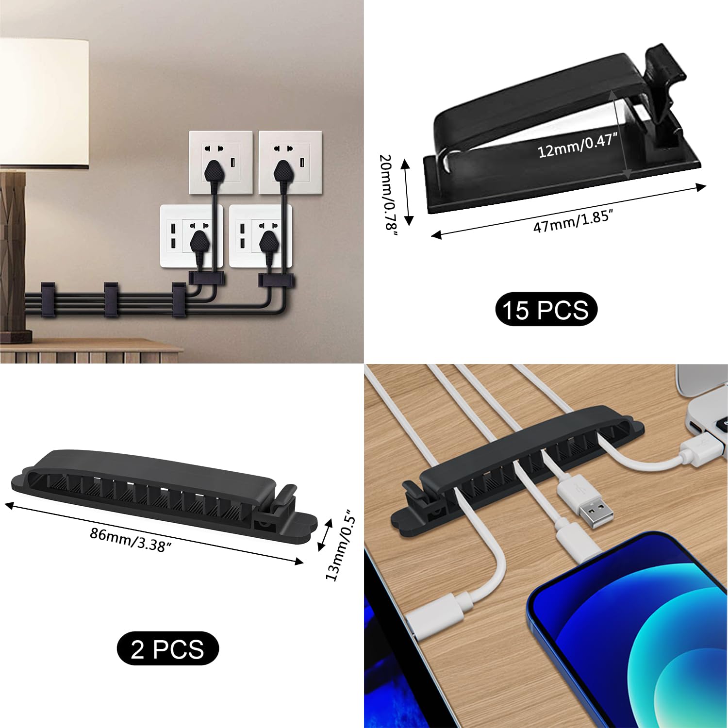 Foto 4 pulgar | Kit De Gestión De Cables Soulwit, 200 Unidades, Para Tv, Pc Y Ordenador - Venta Internacional.