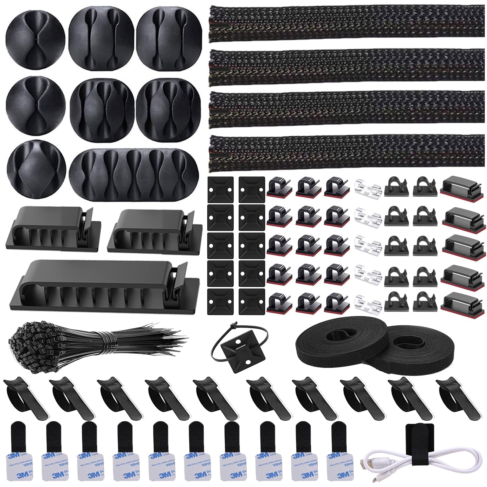 Foto 2 pulgar | Kit De Gestión De Cables N Norocme 192 Pcs Para Ordenador Y Tv - Venta Internacional.