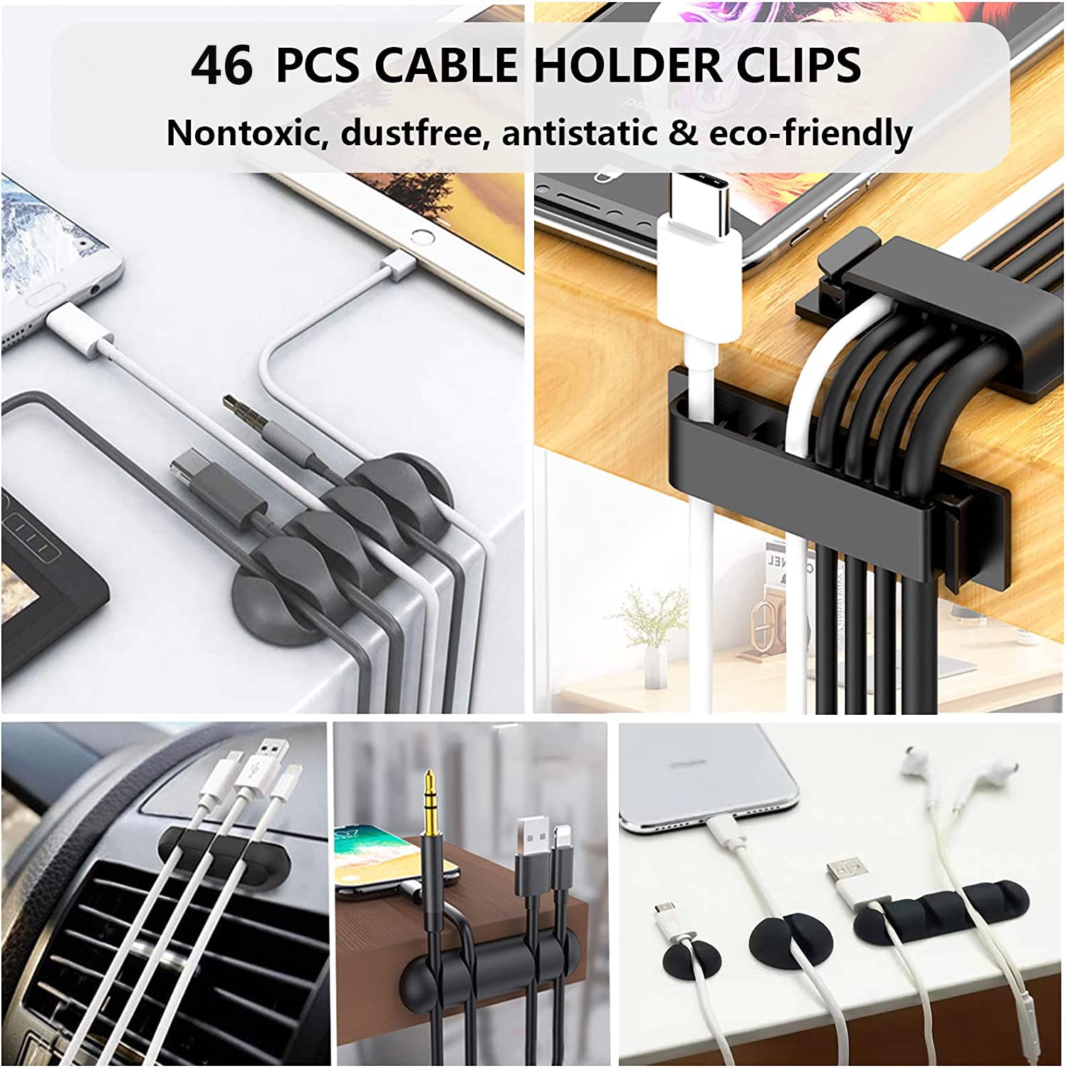 Foto 3 pulgar | Kit De Gestión De Cables N Norocme 192 Pcs Para Ordenador Y Tv - Venta Internacional.