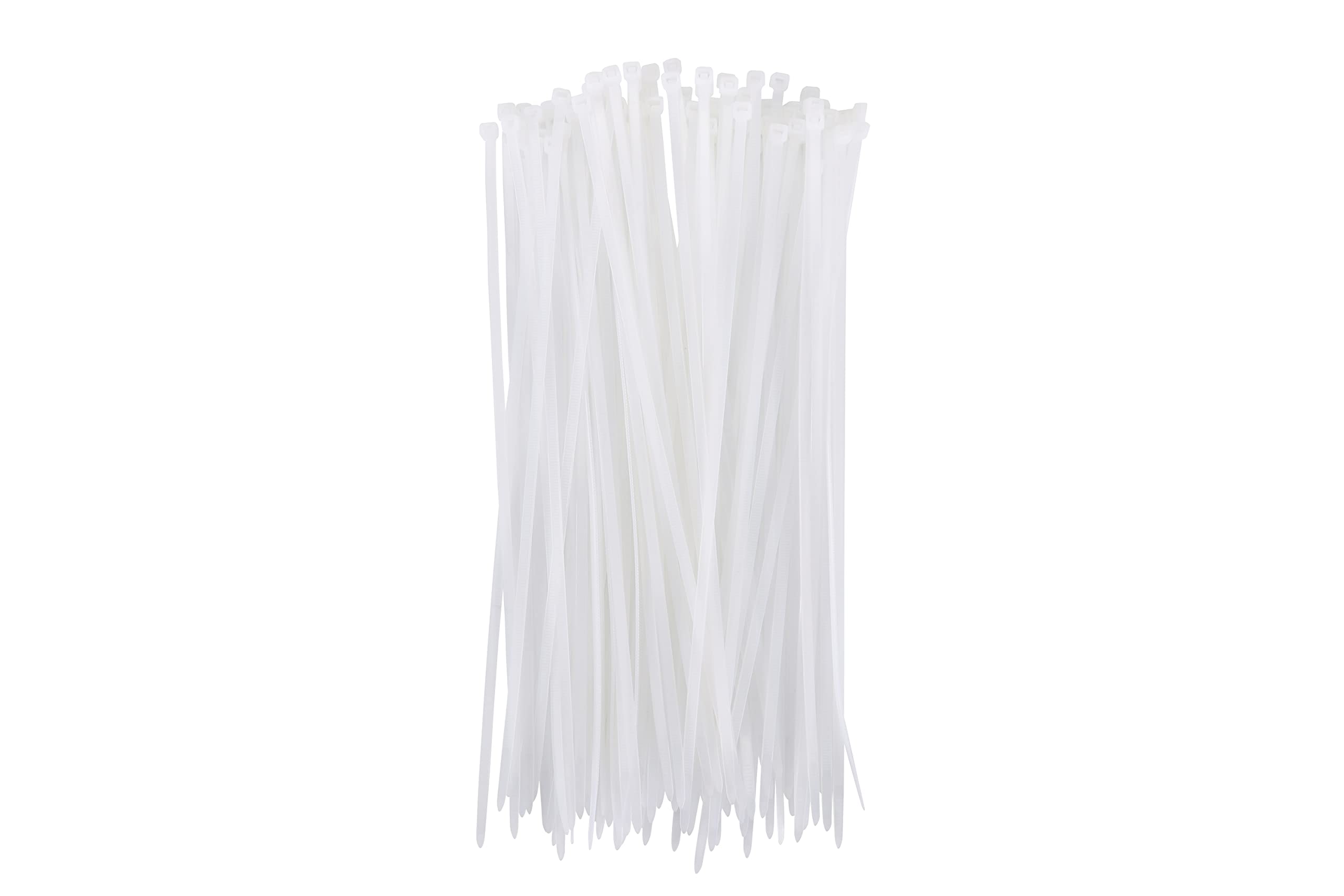 Bridas con Cremallera Boacua Blancas 8 " Paquete de 100 Unidades Resistentes 22 kg - Venta Internacional