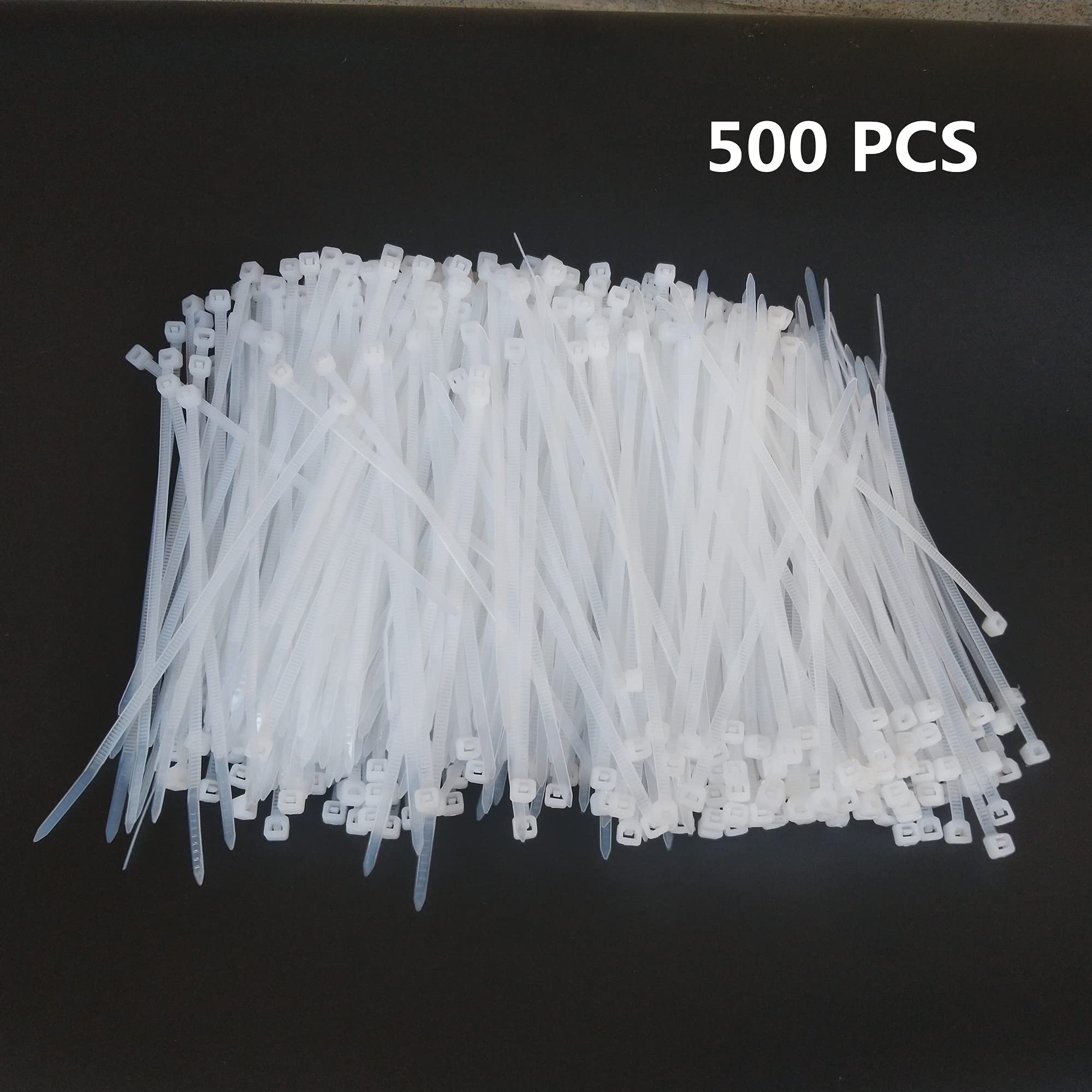 Foto 4 pulgar | Bridas Miwutz 500 Unidades 10 cm Nailon de Alta Resistencia Blancos - Venta Internacional