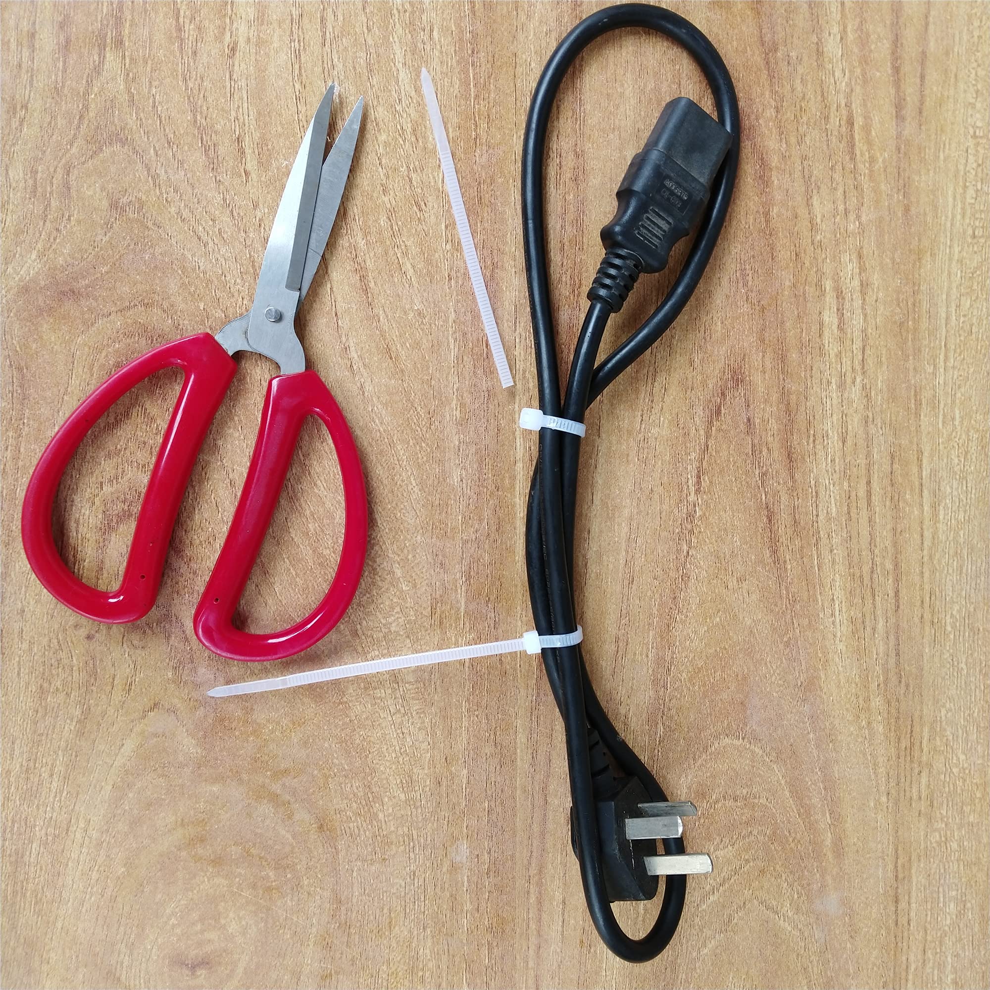 Foto 7 pulgar | Bridas Miwutz 500 Unidades 10 cm Nailon de Alta Resistencia Blancos - Venta Internacional