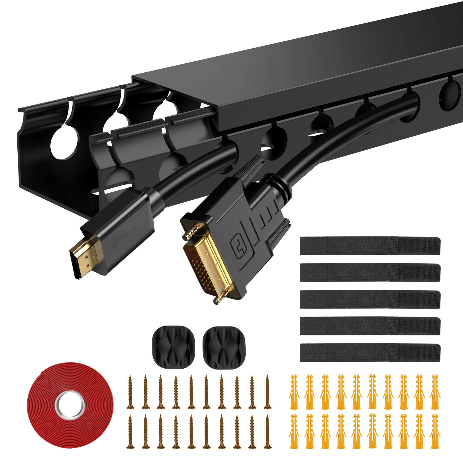 Cubiertas de Cable Raceway Kit Enonci de 77 cm con Ranura Abierta Paquete de 5 - Venta Internacional $635