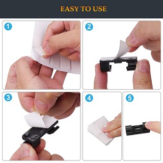 Foto 4 | Clips De Gestión De Cables Soulwit Autoadhesivos, 50 Unidades, Grandes - Venta Internacional.