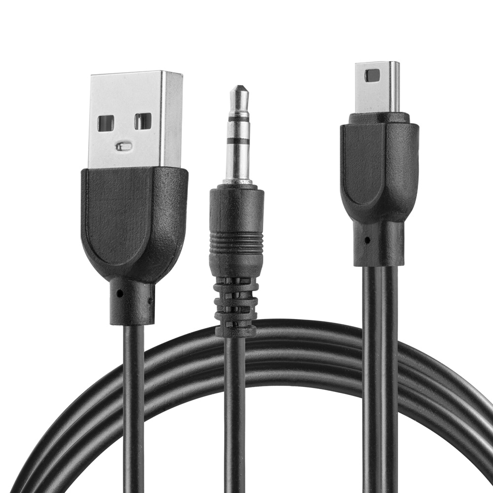 Cable “y” Usb - 3,5 Mm / Mini Usb (v3) Mitzu 18-1106