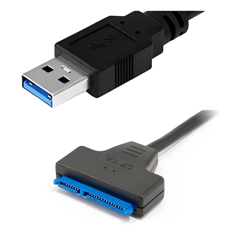 Foto 3 | Adaptador de Cable de Disco Duro Usb 3.0 A Sata 3 Hdd 2.5 De 22 Pines - Venta Internacional