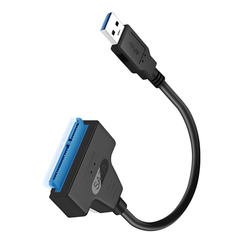 Foto 4 | Adaptador de Cable de Disco Duro Usb 3.0 A Sata 3 Hdd 2.5 De 22 Pines - Venta Internacional