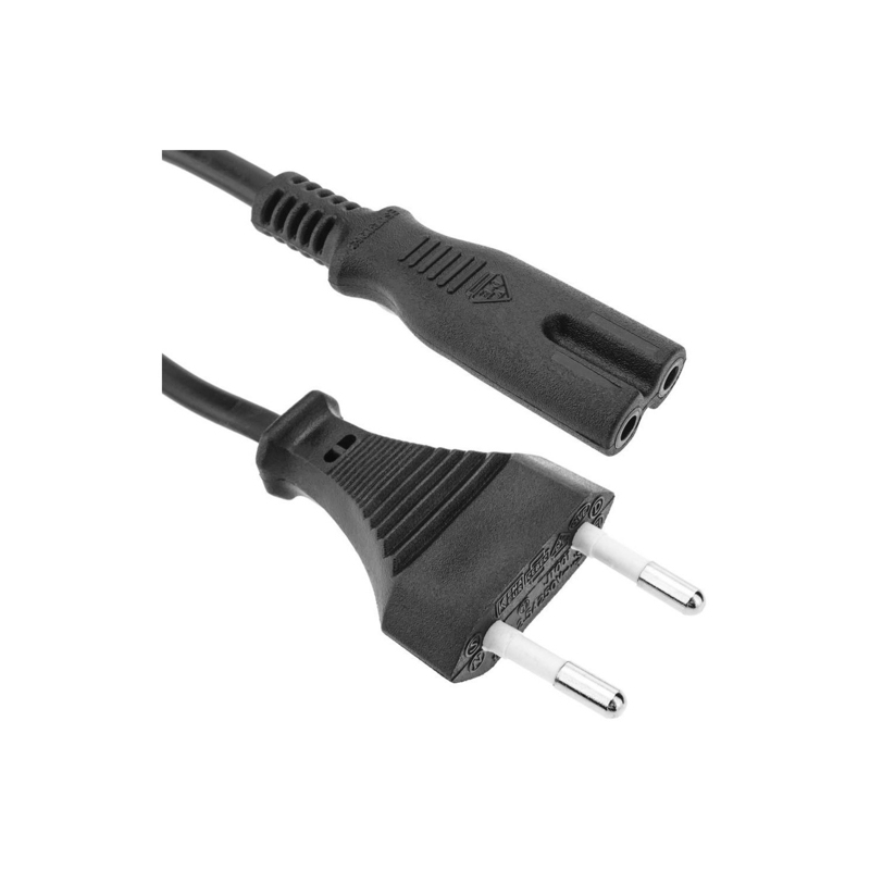 Cable De Alimentación Tipo 8, Enchufe Nacional, 1,5 M, Cobre C7-c Genérico - Venta Internacional.