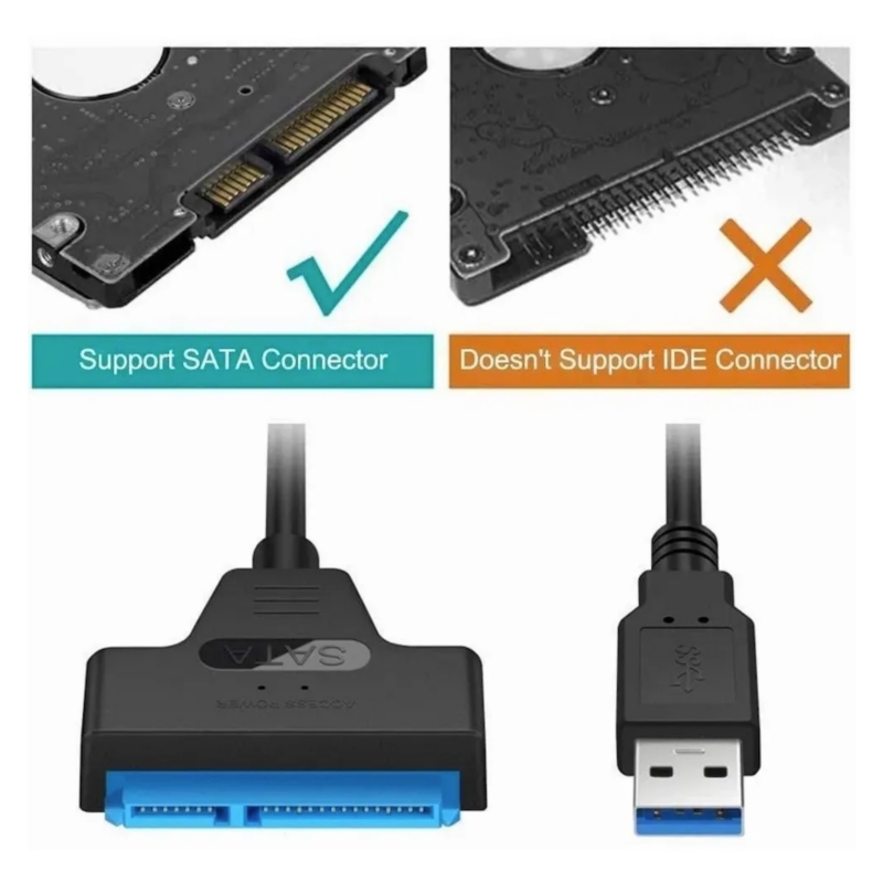Foto 5 pulgar | Cable Adaptador Sata a Usb 3.0 para Ordenadores Portátiles con Disco Duro de 2,5 Pulgadas - Venta Internacional