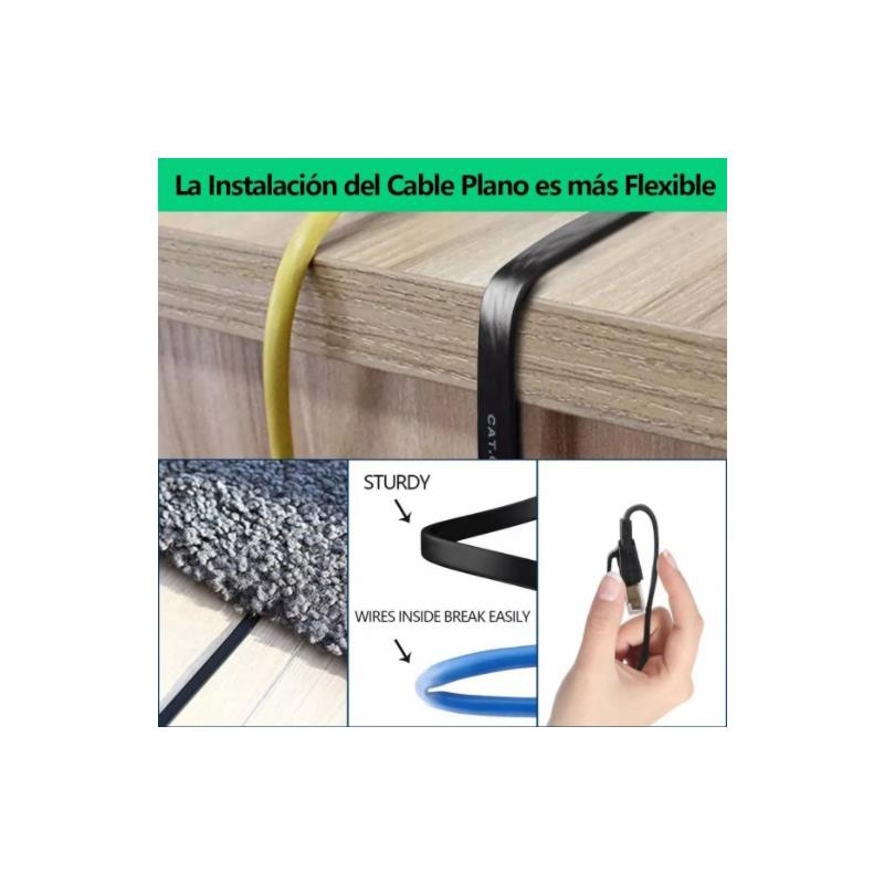 Foto 7 pulgar | Cable Ethernet Cat8 40 Gbps 5 M Conectores Rj45 Chapados En Oro - Venta Internacional