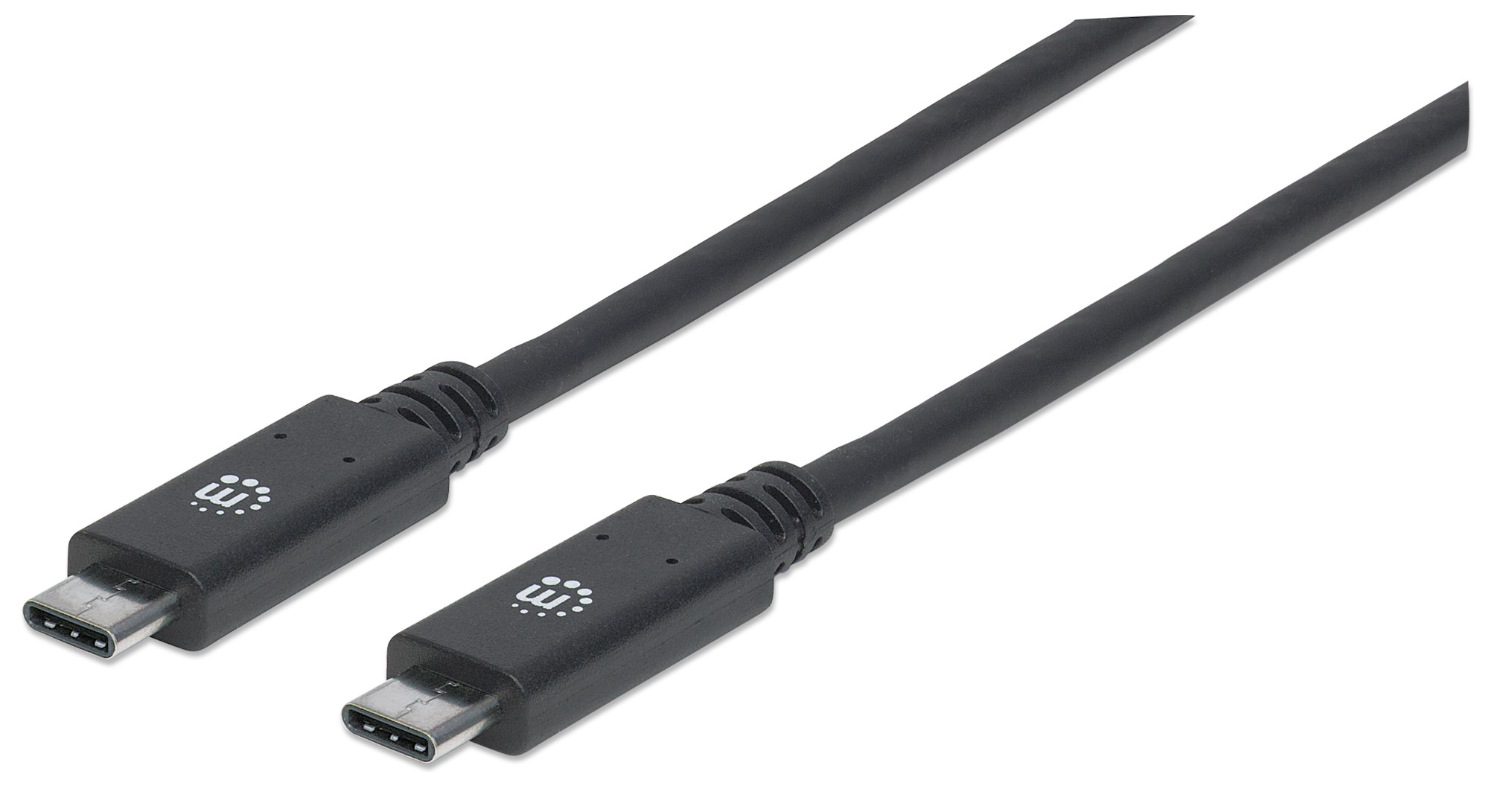 Foto 2 pulgar | Cable USB-C Manhattan Negro 1 m