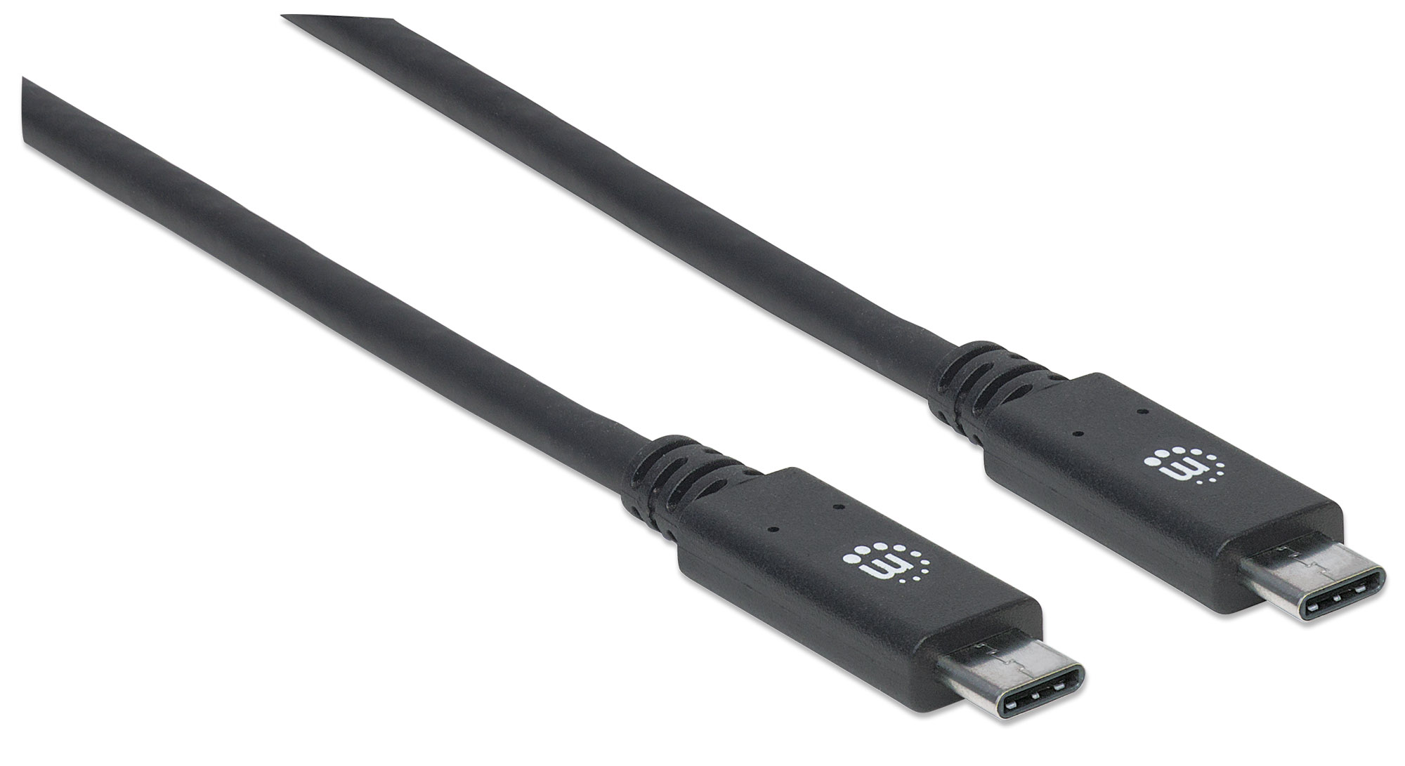 Foto 3 pulgar | Cable USB-C Manhattan Negro 1 m