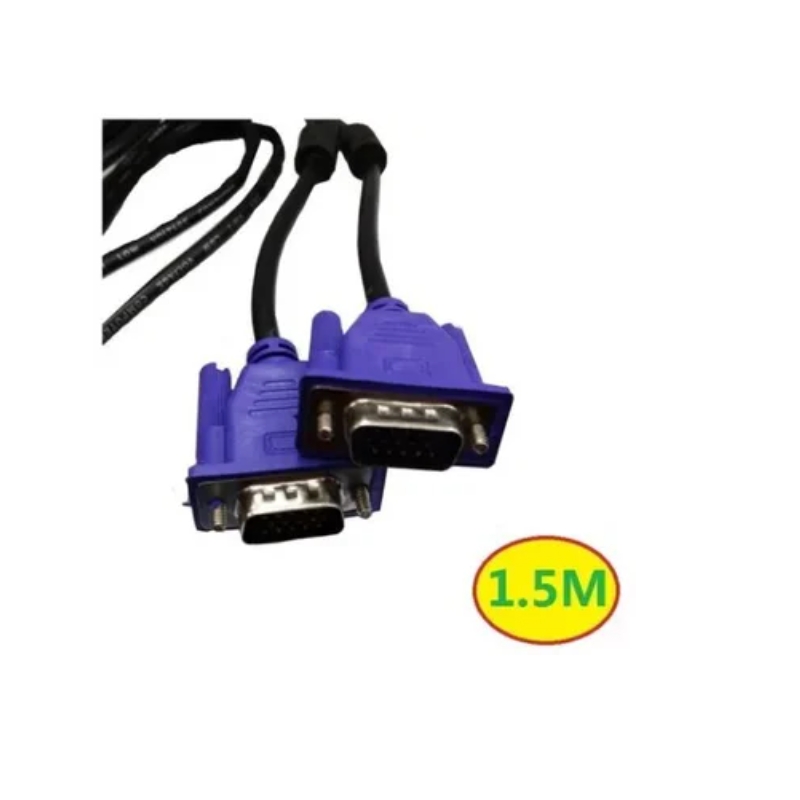 Cable Vga De 1,5 M Con Núcleo De Ferrita Macho A Macho Para Proyecto De Monitor - Venta Internacional.