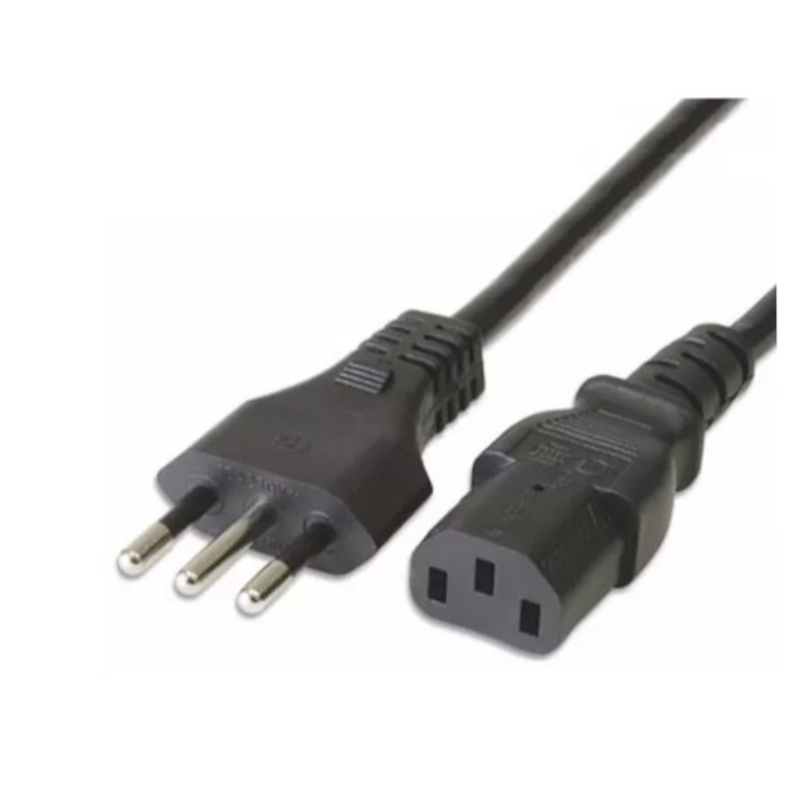 Cable De Alimentación De 1,8 M Para Cargador De Pc, Monitores, Tv, Ups - Venta Internacional.