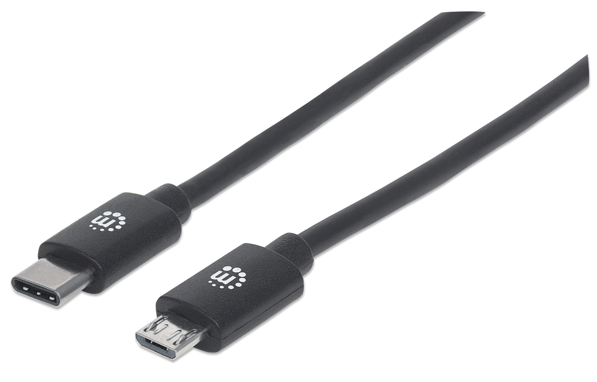 Foto 2 pulgar | Cable USB-C a Micro-B Manhattan Negro 2 m