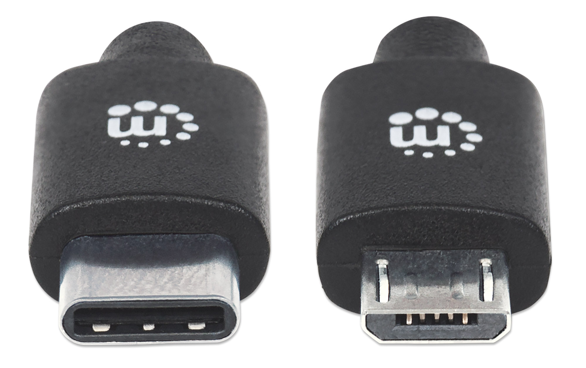 Foto 4 pulgar | Cable USB-C a Micro-B Manhattan Negro 2 m