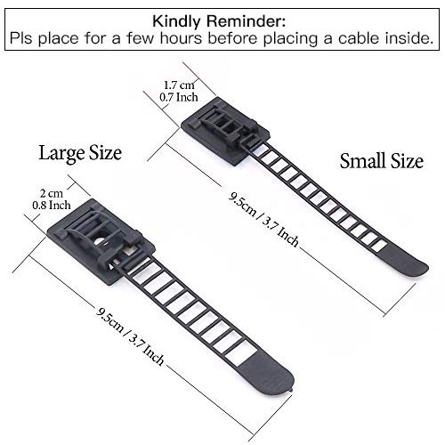 Foto 3 pulgar | Cintas de Cable Rustark Nailon Autoadhesivas Ajustables 50 Unidades - Venta Internacional