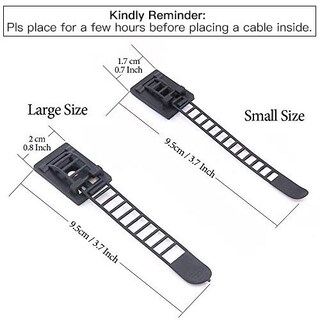 Foto 2 | Cintas de Cable Rustark Nailon Autoadhesivas Ajustables 50 Unidades - Venta Internacional