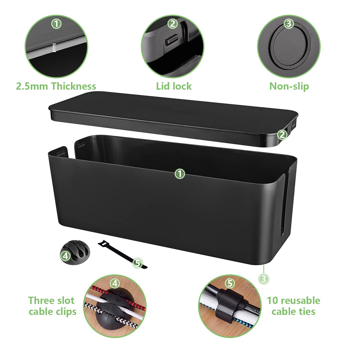 Foto 5 pulgar | Caja Organizadora de Cables Chouky - Venta Internacional