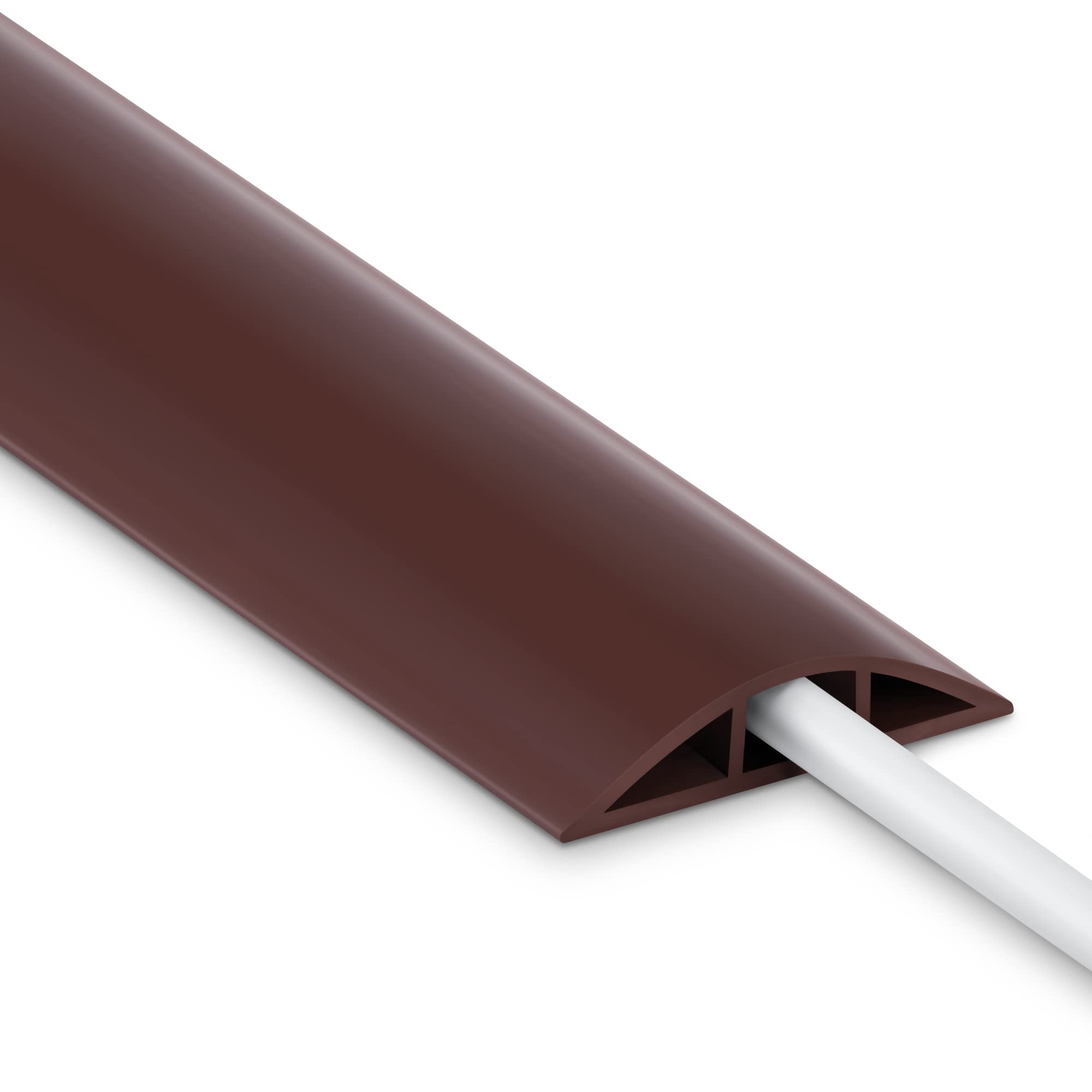 Foto 2 pulgar | Corrector De Cables Floor Cord Cover Lzeoy De Pvc Marrón De 4 Pies - Venta Internacional.