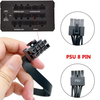Foto 2 | Cable Pcie Certusfun De 8 Pines A 6+2 Pines De 65 Cm Para Fuente De Alimentación Corsair - Venta Internacional.