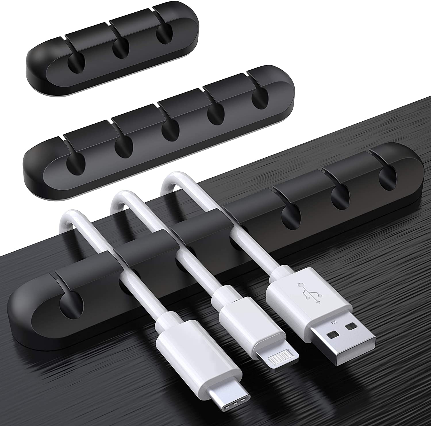 Sujetacables Soulwit Cable Management, Paquete De 3 - Venta Internacional.