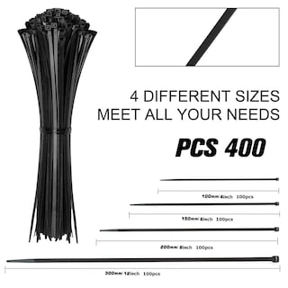 Foto 2 | Bridas con Cremallera Have Me Td Negras 400 Piezas - Venta Internacional